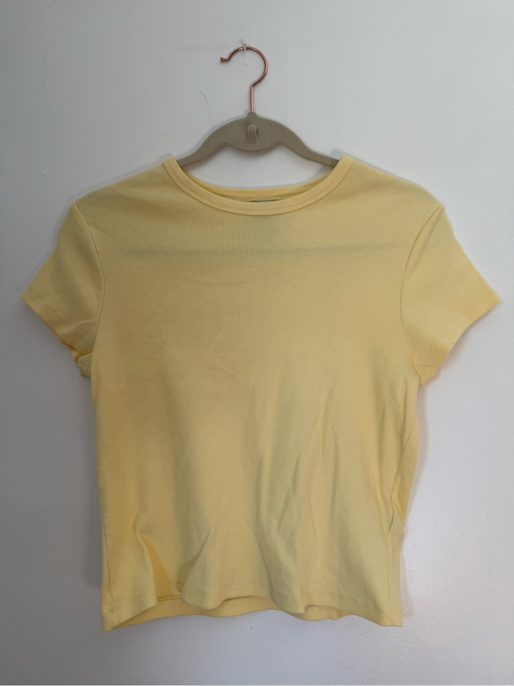 NBW Maeve by Anthropologie Butter Yellow Baby Tee